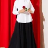 Button Detail Side Shirt White - immagine 2