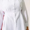 Button Detail Side Shirt White - immagine 4
