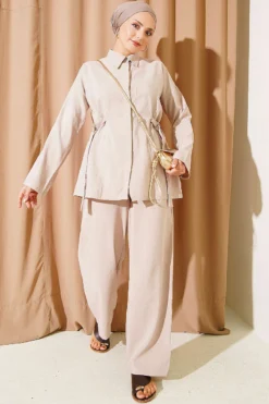 Two-Piece Set Beige