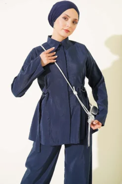 Alternative view of Two-Piece Set Navy Blue