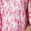 Half Button Brush Pattern Dress Pink - Afbeelding 4