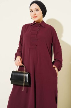 Alternative view of Two-Piece Set Burgundy