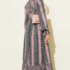 Half Button Floral Trimmed Dress Smoke – Bild 3