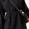 Half Buttoned Drawstring Tunic Black – Image 4