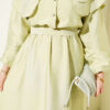 Half Buttoned Tiered Sailor Collar Dress Hazel - Image 4
