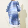 ⁦Horizontal Wide Striped Tunic⁩ - الصورة ⁦3⁩