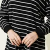 Striped Ribbed Tunic Black – Image 4
