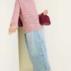Zebra Print Knitted Sweater Rose Dust – Bild 2