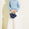 Zebra Print Knitted Sweater Blue – Bild 2