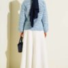 Zebra Print Knitted Sweater Blue – Bild 3