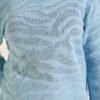 Zebra Print Knitted Sweater Blue – Bild 4