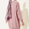 Zebra Print Knit Cardigan Rose Dust – Image 3
