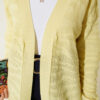 Zebra Print Knit Cardigan Yellow - Afbeelding 4