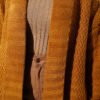 Zigzag Textured Knit Long Cardigan Camel – Image 4