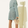 Chevron Patterned Open-Front Knit Cardigan with Belt Hazel – Bild 3