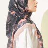 Floral Soft Scarf Latte - Imagen 3