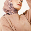 Floral Soft Scarf Latte - Imagen 5
