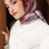120 cm Flower Pattern Scarf Rose Dust - Afbeelding 2