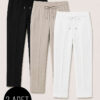 ⁦3-Piece Waistband Elastic Slim Fit Trousers Assorted 7 Assorted 5⁩ - الصورة ⁦2⁩