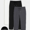 ⁦3-Piece Waistband Elastic Slim Fit Trousers Assorted 7 Assorted 5⁩ - الصورة ⁦3⁩