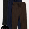 3-Piece Waistband Elastic Slim Fit Trousers Assorted 7 Assorted 4 - Image 4