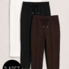 3-Piece Waistband Elastic Slim Fit Trousers Assorted 7 Assorted - Afbeelding 4