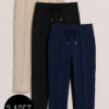 3-Piece Waistband Elastic Slim Fit Trousers Assorted 7 Assorted - Imagen 5