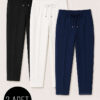 3-Piece Waistband Elastic Slim Fit Trousers Assorted 7 Assorted 4 - Image 6