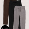 3-Piece Waistband Elastic Slim Fit Trousers Assorted 7 Assorted - Afbeelding 7