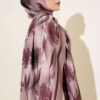 Watercolor Pattern Bamboo Crinkle Scarf Sand Beige - Afbeelding 3