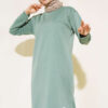 Long Tunic with Emblem Detail Hazel – Image 2