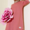 Embroidered Wide Leg Two-Piece Set Rose Dust - Afbeelding 2