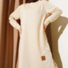 Embroidered Wide Leg Two-Piece Set Sand Beige - Image 2