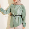 Asymmetrical Satin Tunic Hazel