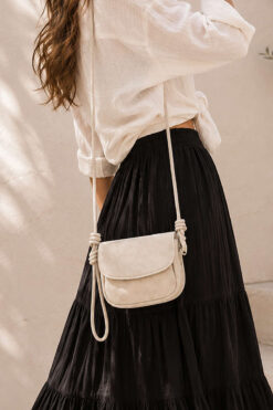 Adjustable Knot Strap Mini Bag Beige