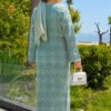 Diamond Pattern Two-Piece Knit Dress with Inner Layer Mint - Imagen 6