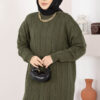 Houndstooth Knit Tunic Red - immagine 8