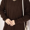 Houndstooth Knit Tunic Brown – Bild 4