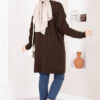Houndstooth Knit Tunic Brown – Bild 5
