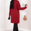 Houndstooth Knit Tunic Red - immagine 6