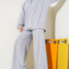 Hooded Oversized Two-Piece Set Grey