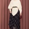 Asymmetrical Turtleneck Knit Sweater Ecru - Image 4