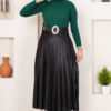 Fisherman Neck Sweater Emerald – Bild 3