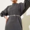 ⁦Balloon Sleeve Knit Dress Anthracite⁩ - الصورة ⁦2⁩