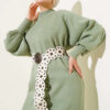 Balloon Sleeve Knit Dress Hazel - Imagen 2