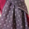 Baroque Motif Soft Shawl Lilac - immagine 4