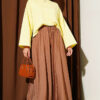 Basic Wide Sleeve Blouse Yellow – Bild 2