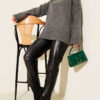 Basic Oversized Knit Tunic Smoke - الصورة 2