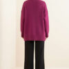 Basic Oversized Knit Tunic Violet - Afbeelding 3
