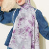 Printed Floral Patterned Shawl Grey – Bild 2